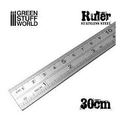 Regla de modelismo Metálica 30cm - Greenstuff