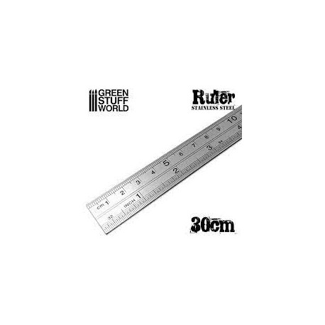 Regla de modelismo Metálica 30cm - Greenstuff