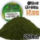 Flock Nylon 12mm alight Green