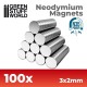 Imanes Neodimio 3x2mm - neodymium magnets